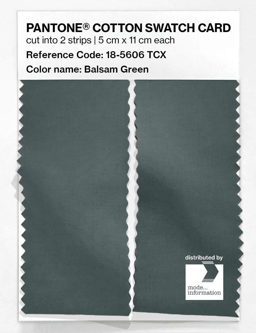 Artikelbild 2 des Artikels “PANTONE® COTTON SWATCH CARD 18-5606 TCX Balsam Green “