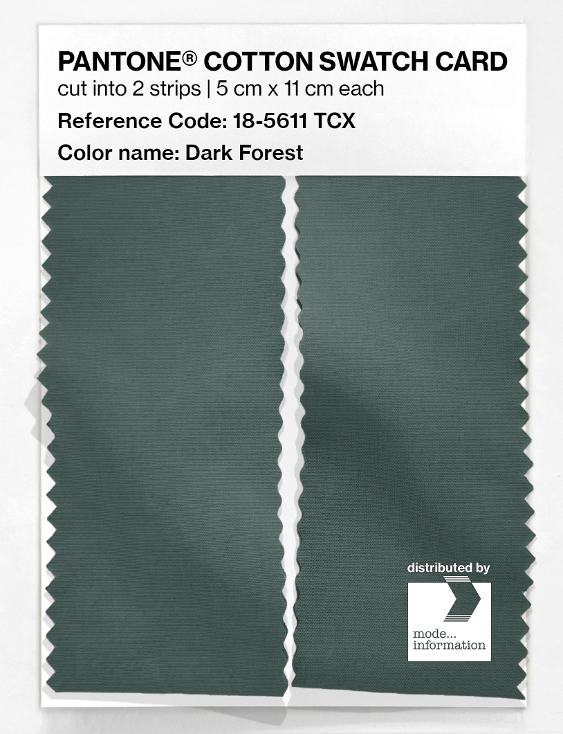 Artikelbild 2 des Artikels “PANTONE® COTTON SWATCH CARD 18-5611 TCX Dark Forest “