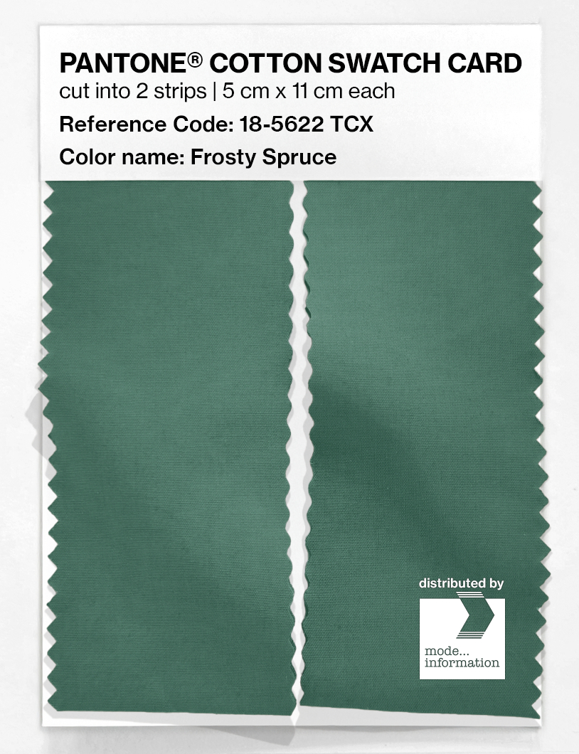 Artikelbild 2 des Artikels “PANTONE® COTTON SWATCH CARD 18-5622 TCX Frosty Spruce “