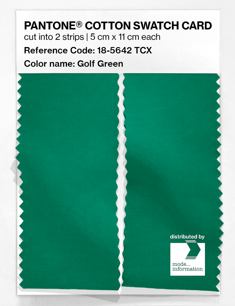 Artikelbild 2 des Artikels “PANTONE® COTTON SWATCH CARD 18-5642 TCX Golf Green “