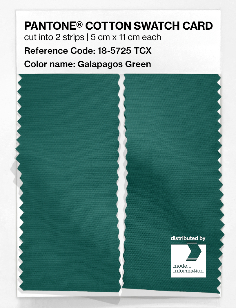 Artikelbild 2 des Artikels “PANTONE® COTTON SWATCH CARD 18-5725 TCX Galapagos Green “