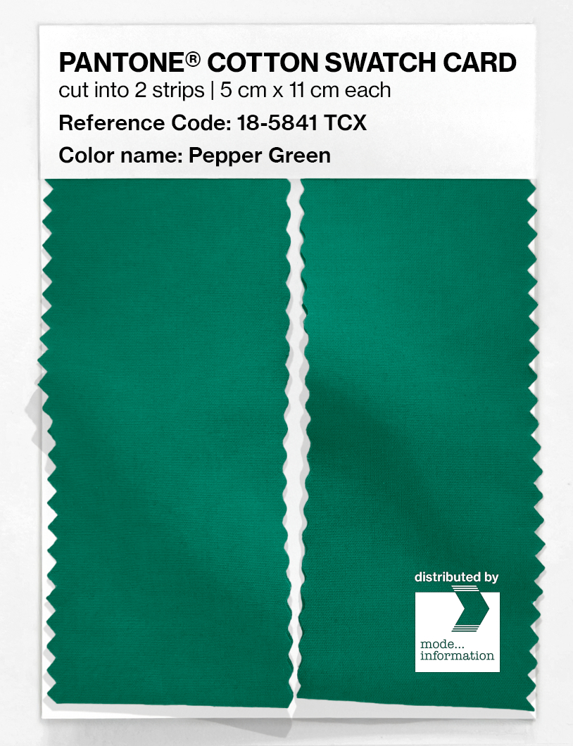 Artikelbild 2 des Artikels “PANTONE® COTTON SWATCH CARD 18-5841 TCX Pepper Green “