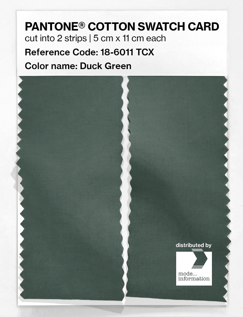Artikelbild 2 des Artikels “PANTONE® COTTON SWATCH CARD 18-6011 TCX Duck Green “
