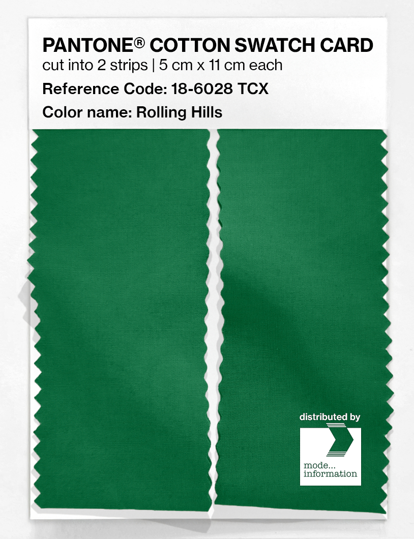 Artikelbild 2 des Artikels “PANTONE® COTTON SWATCH CARD 18-6028 TCX Rolling Hills “