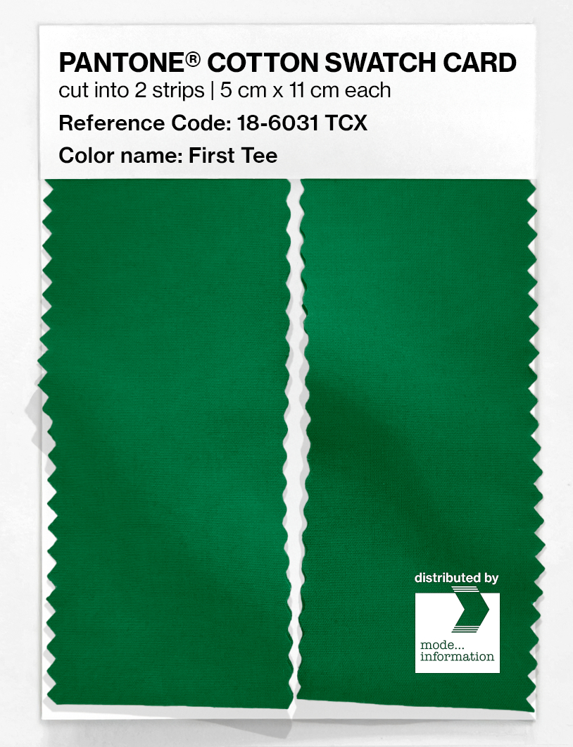 Artikelbild 2 des Artikels “PANTONE® COTTON SWATCH CARD 18-6031 TCX First Tee “
