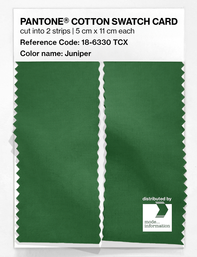 Artikelbild 2 des Artikels “PANTONE® COTTON SWATCH CARD 18-6330 TCX Juniper “