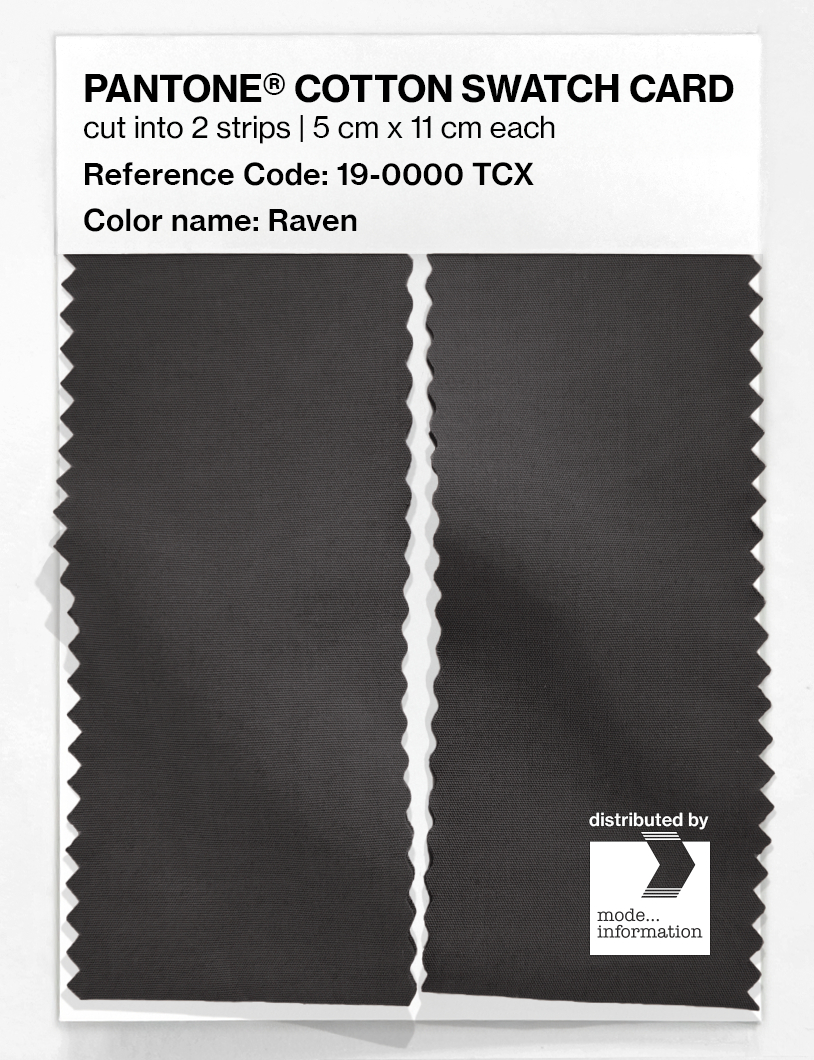 Artikelbild 2 des Artikels “PANTONE® COTTON SWATCH CARD 19-0000 TCX Raven “