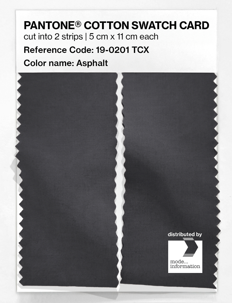 Artikelbild 2 des Artikels “PANTONE® COTTON SWATCH CARD 19-0201 TCX Asphalt “