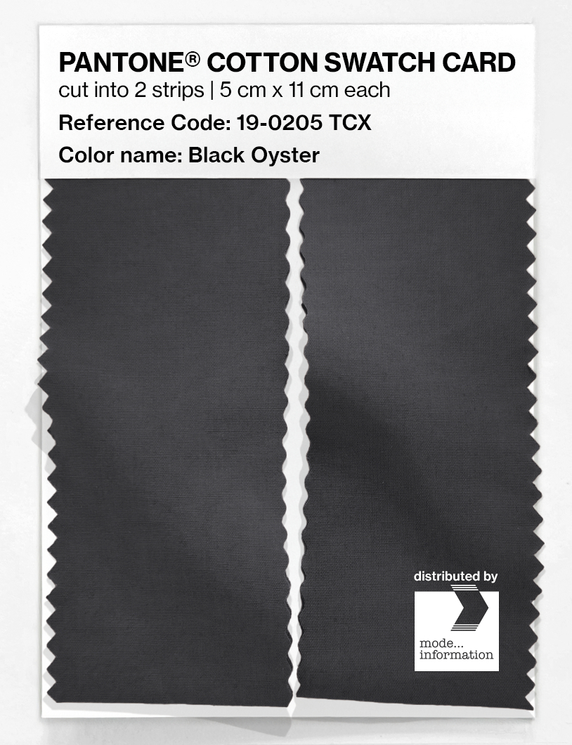 Artikelbild 2 des Artikels “PANTONE® COTTON SWATCH CARD 19-0205 TCX Black Oyster “