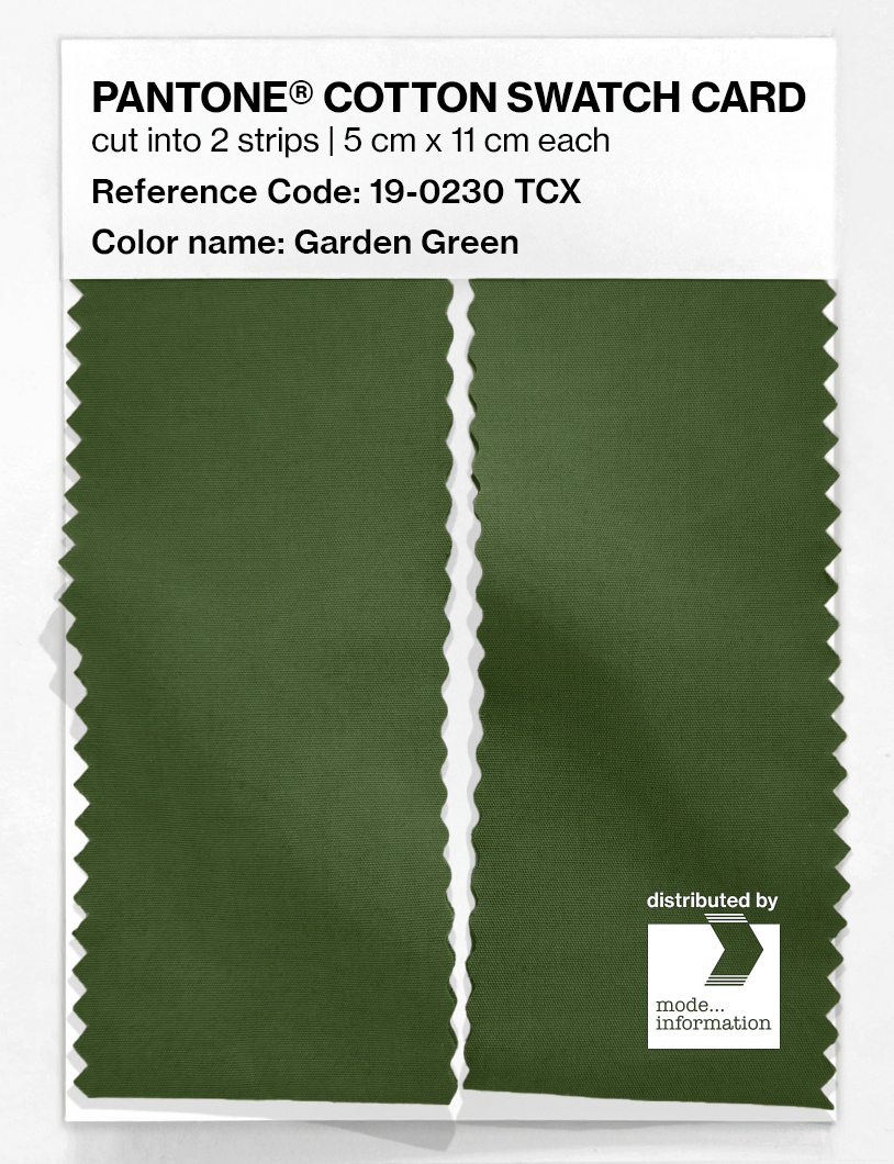 Artikelbild 2 des Artikels “PANTONE® COTTON SWATCH CARD 19-0230 TCX Garden Green “