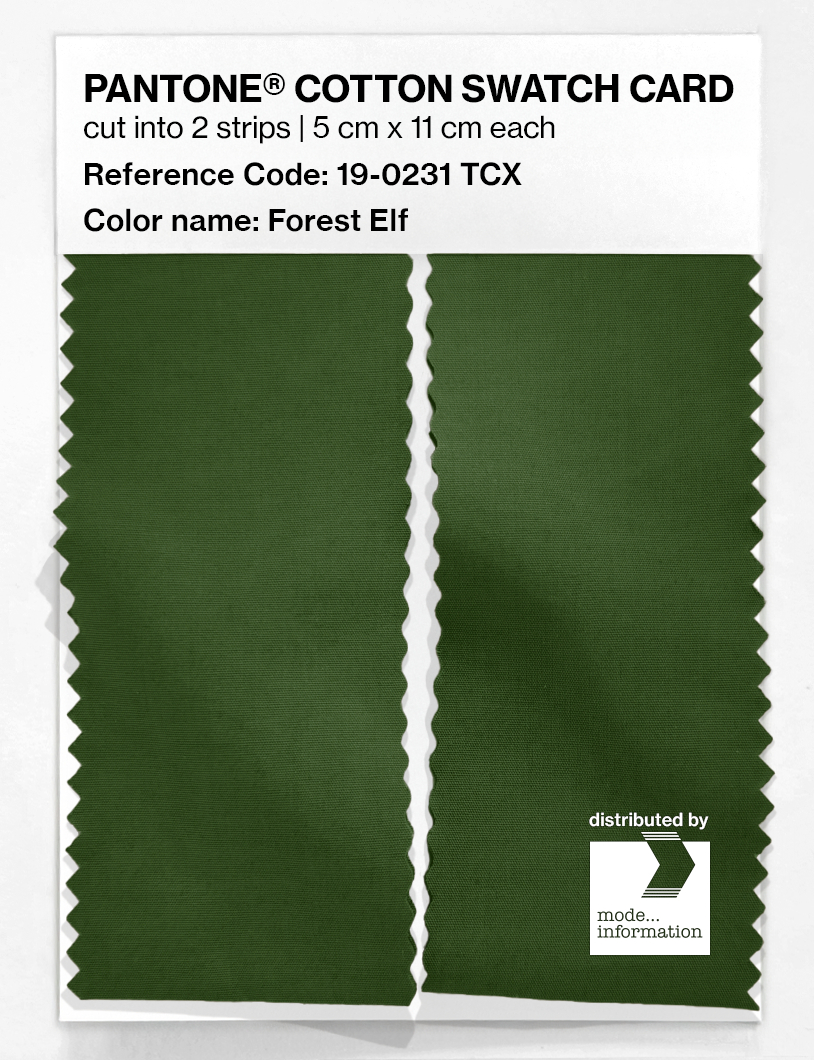 Artikelbild 2 des Artikels “PANTONE® COTTON SWATCH CARD 19-0231 TCX Forest Elf “