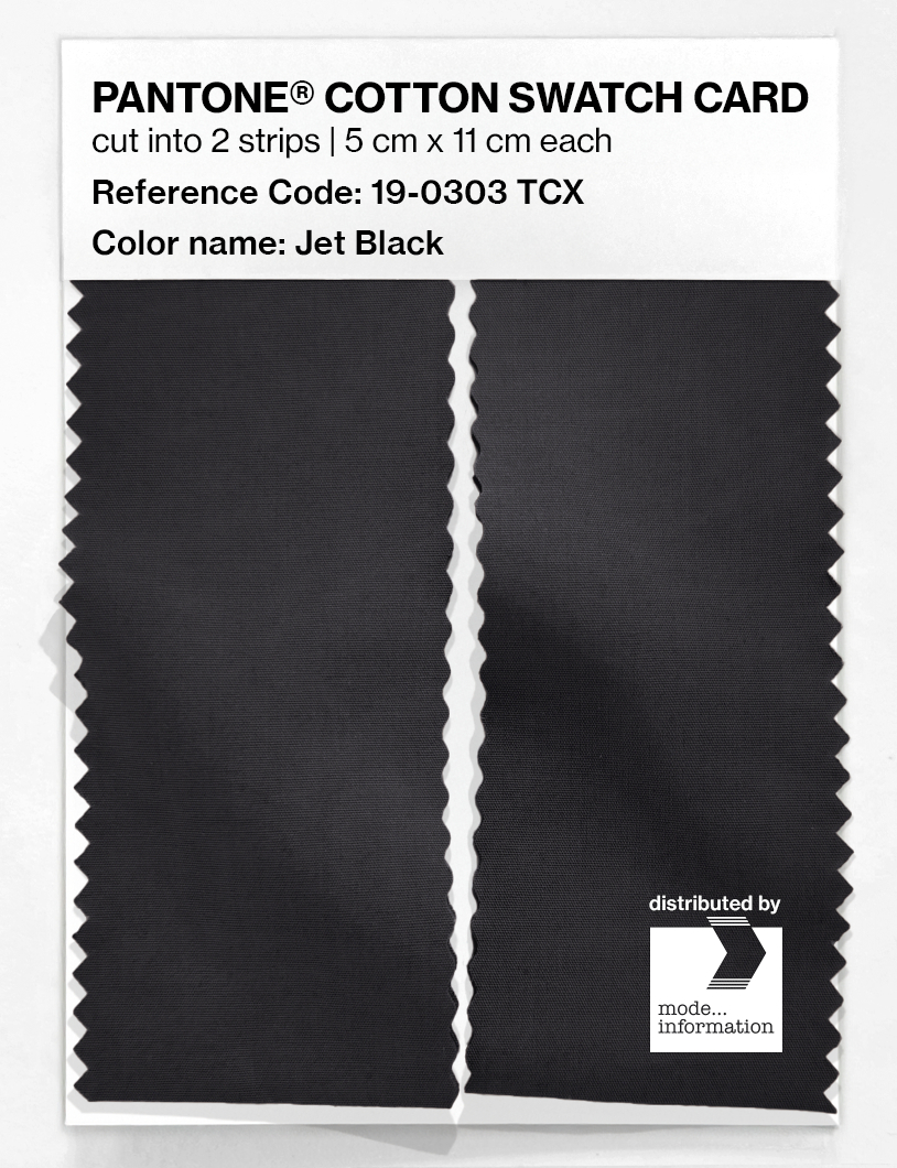 Artikelbild 2 des Artikels “PANTONE® COTTON SWATCH CARD 19-0303 TCX Jet Black “