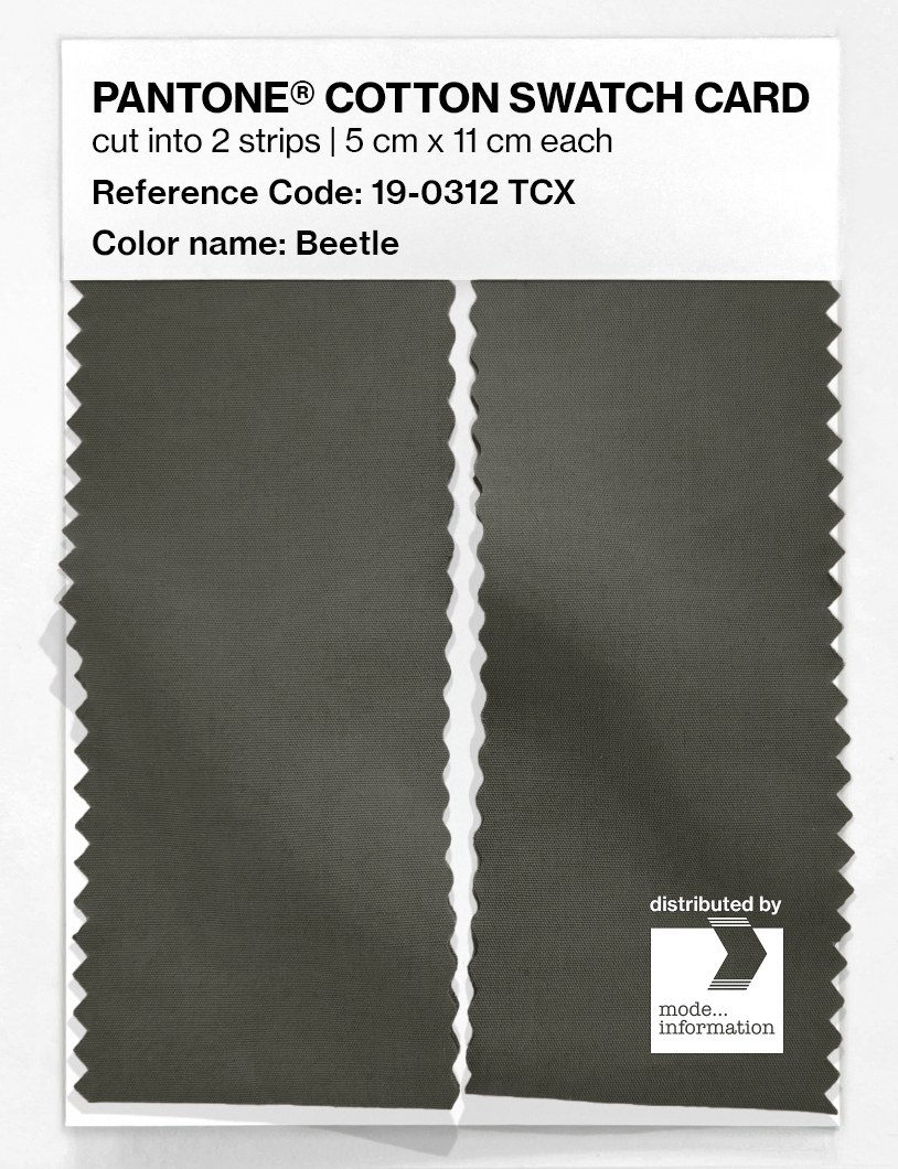 Artikelbild 2 des Artikels “PANTONE® COTTON SWATCH CARD 19-0312 TCX Beetle “