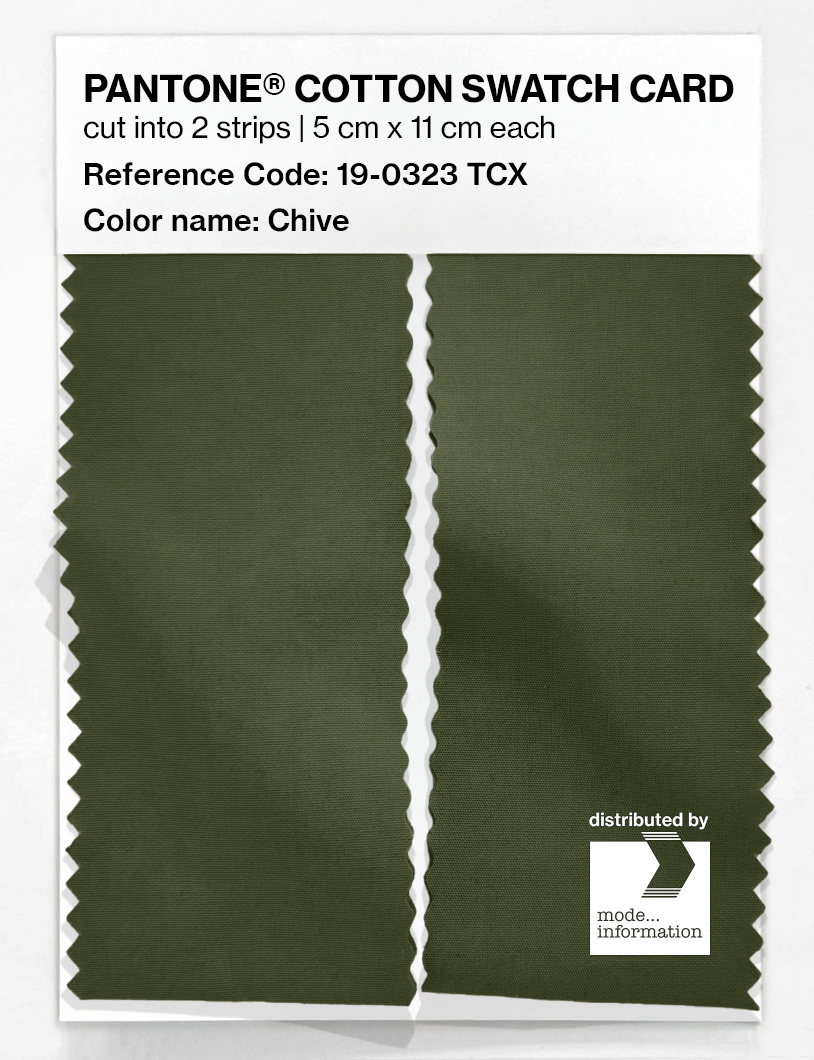 Artikelbild 2 des Artikels “PANTONE® COTTON SWATCH CARD 19-0323 TCX Chive “
