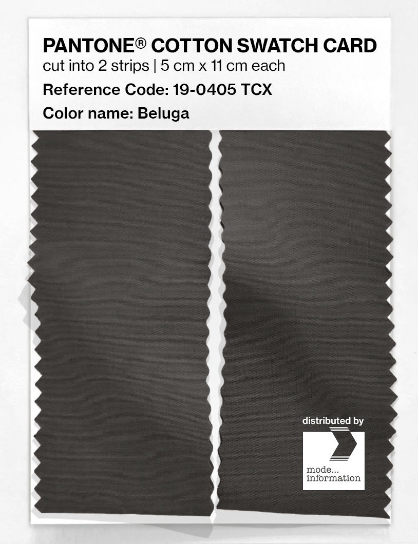 Artikelbild 2 des Artikels “PANTONE® COTTON SWATCH CARD 19-0405 TCX Beluga “