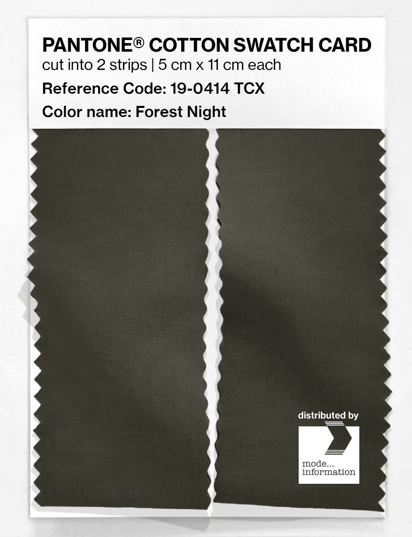 Artikelbild 2 des Artikels “PANTONE® COTTON SWATCH CARD 19-0414 TCX Forest Night “