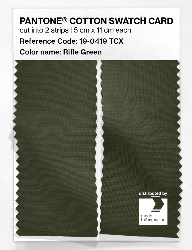 Artikelbild 2 des Artikels “PANTONE® COTTON SWATCH CARD 19-0419 TCX Rifle Green “