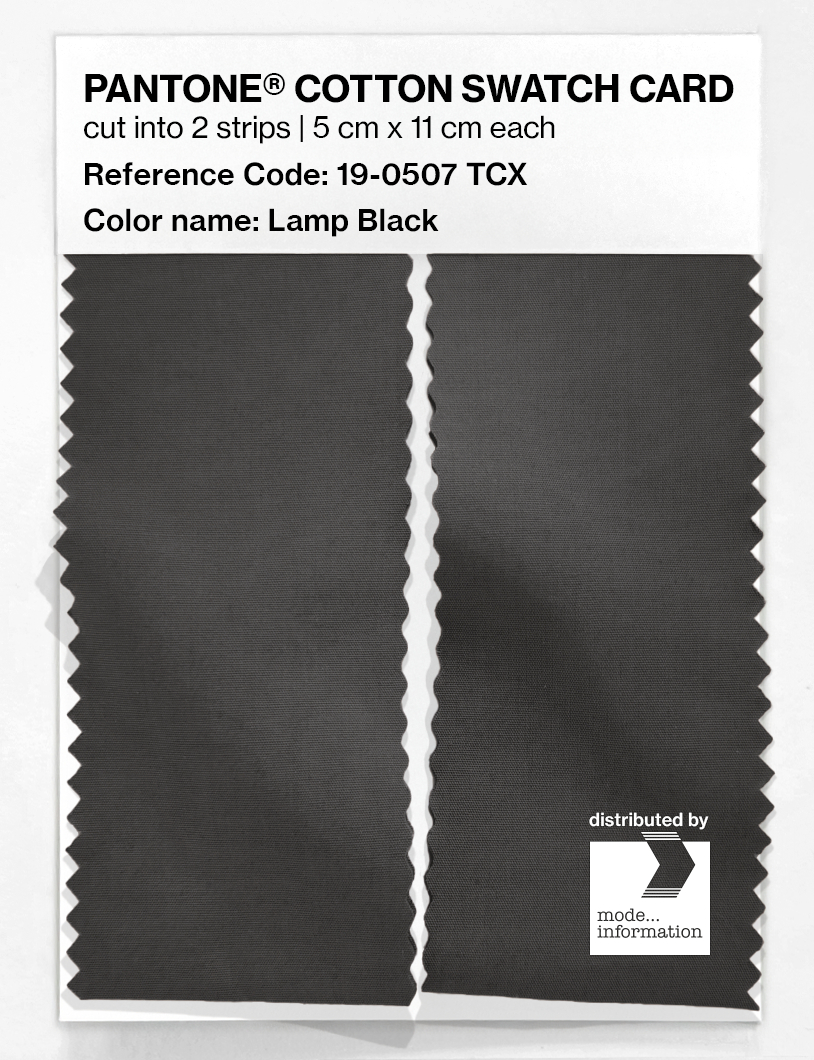 Artikelbild 2 des Artikels “PANTONE® COTTON SWATCH CARD 19-0507 TCX Lamp Black “