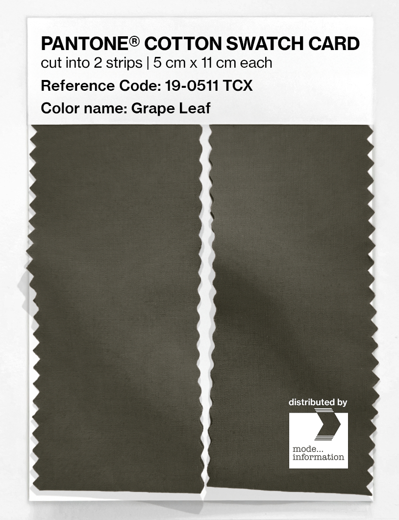 Artikelbild 2 des Artikels “PANTONE® COTTON SWATCH CARD 19-0511 TCX Grape Leaf “