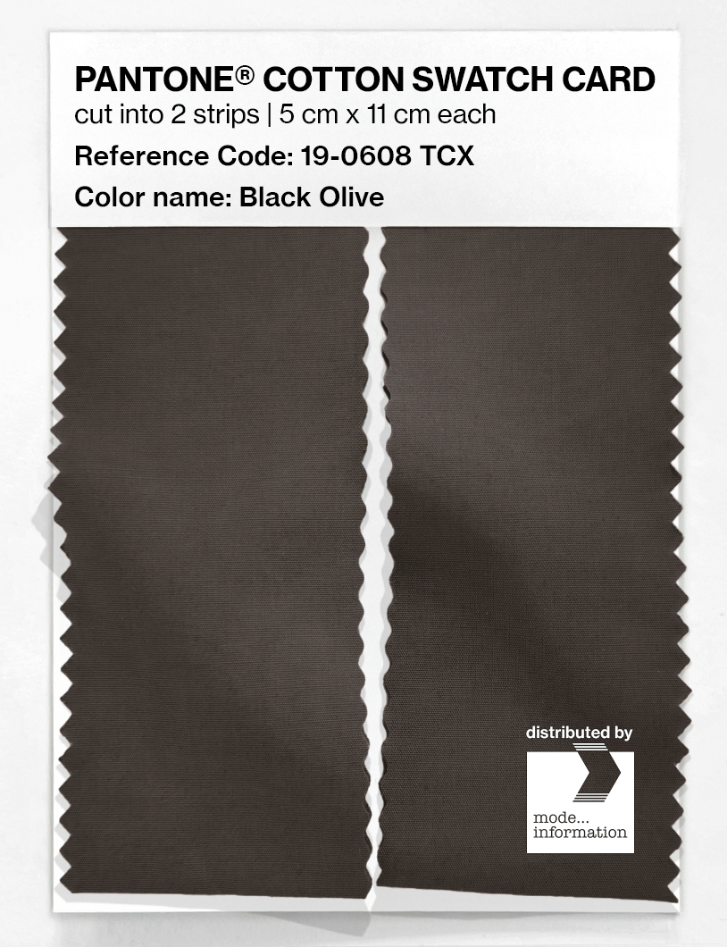 Artikelbild 2 des Artikels “PANTONE® COTTON SWATCH CARD 19-0608 TCX Black Olive “
