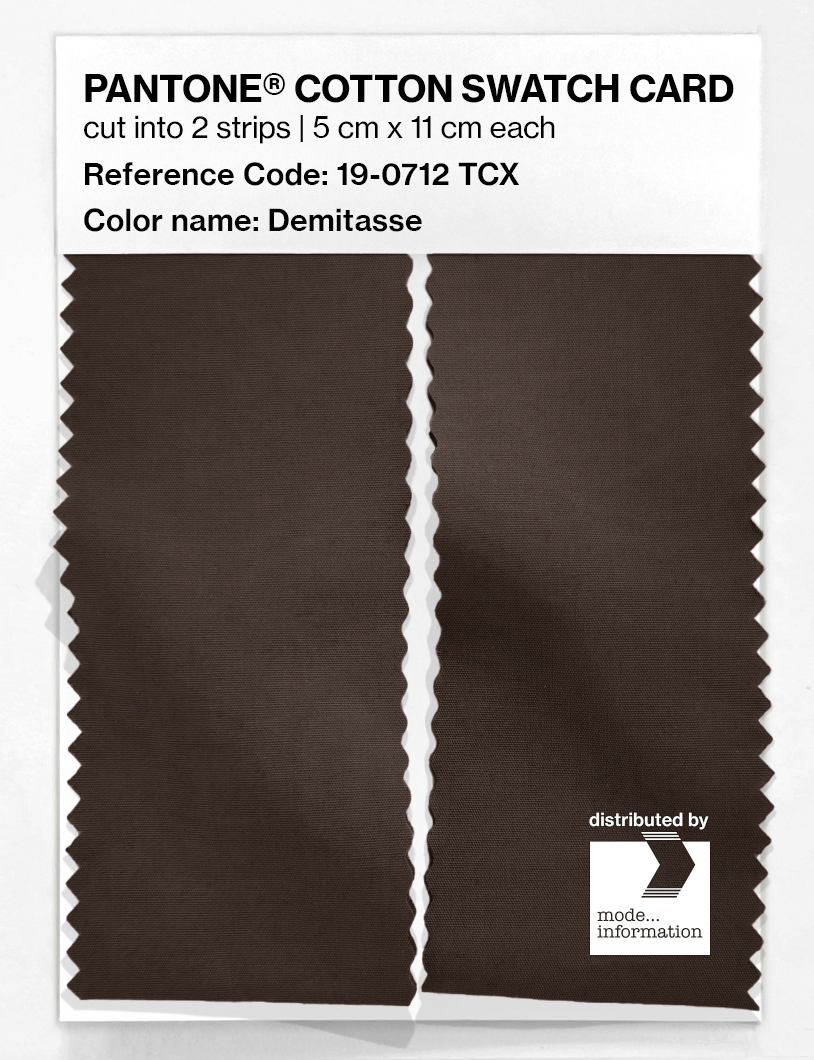 Artikelbild 2 des Artikels “PANTONE® COTTON SWATCH CARD 19-0712 TCX Demitasse “