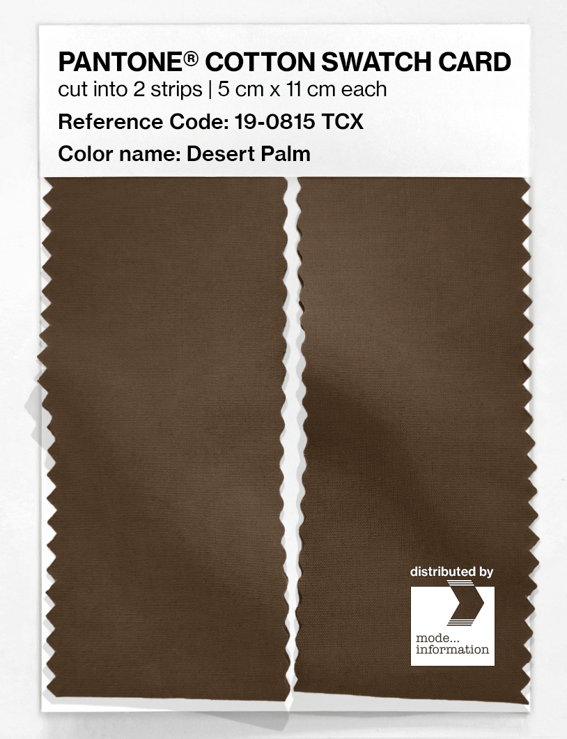 Artikelbild 2 des Artikels “PANTONE® COTTON SWATCH CARD 19-0815 TCX Desert Palm “