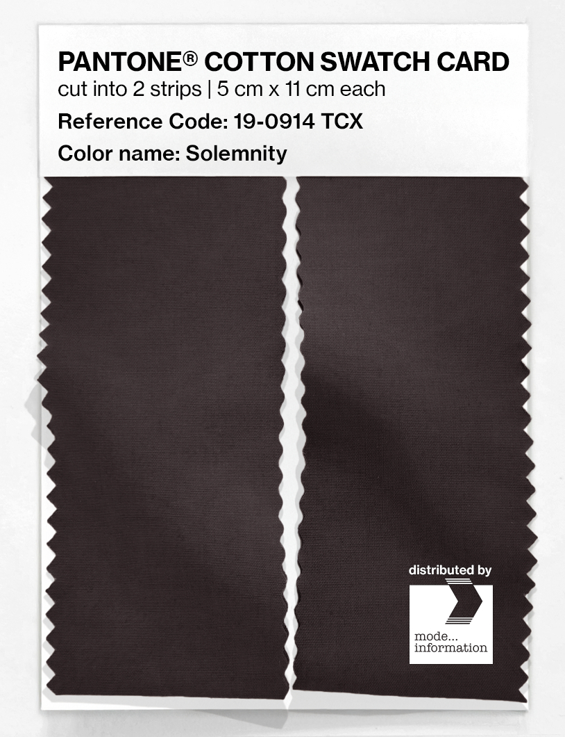 Artikelbild 2 des Artikels “PANTONE® COTTON SWATCH CARD 19-0914 TCX Solemnity “