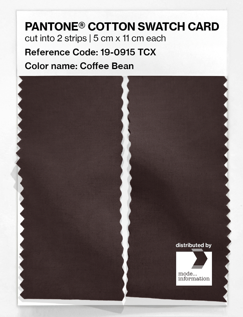 Artikelbild 2 des Artikels “PANTONE® COTTON SWATCH CARD 19-0915 TCX Coffee Bean “