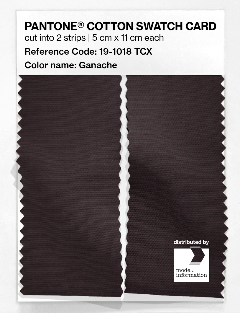 Artikelbild 2 des Artikels “PANTONE® COTTON SWATCH CARD 19-1018 TCX Ganache “