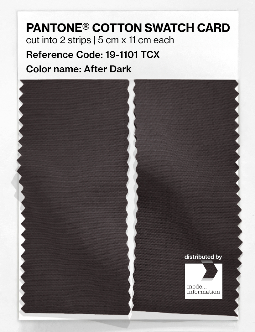 Artikelbild 2 des Artikels “PANTONE® COTTON SWATCH CARD 19-1101 TCX After Dark “