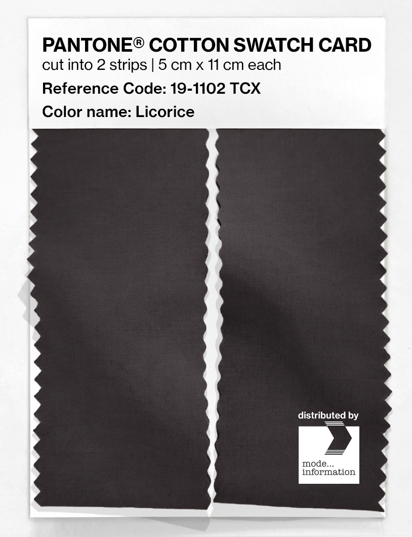 Artikelbild 2 des Artikels “PANTONE® COTTON SWATCH CARD 19-1102 TCX Licorice “