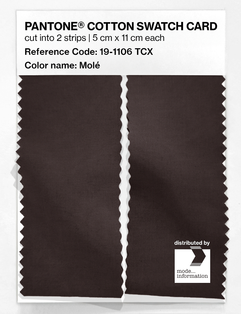 Artikelbild 2 des Artikels “PANTONE® COTTON SWATCH CARD 19-1106 TCX Molé “