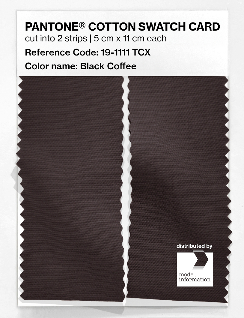 Artikelbild 2 des Artikels “PANTONE® COTTON SWATCH CARD 19-1111 TCX Black Coffee “