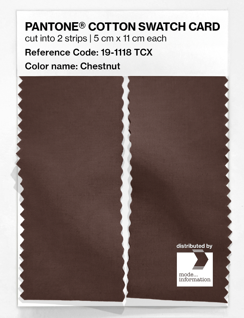 Artikelbild 2 des Artikels “PANTONE® COTTON SWATCH CARD 19-1118 TCX Chestnut “