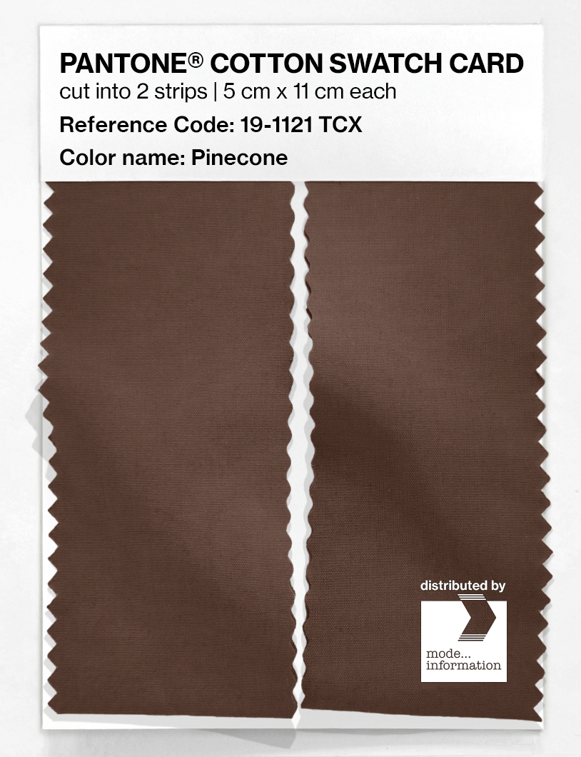 Artikelbild 2 des Artikels “PANTONE® COTTON SWATCH CARD 19-1121 TCX Pinecone “