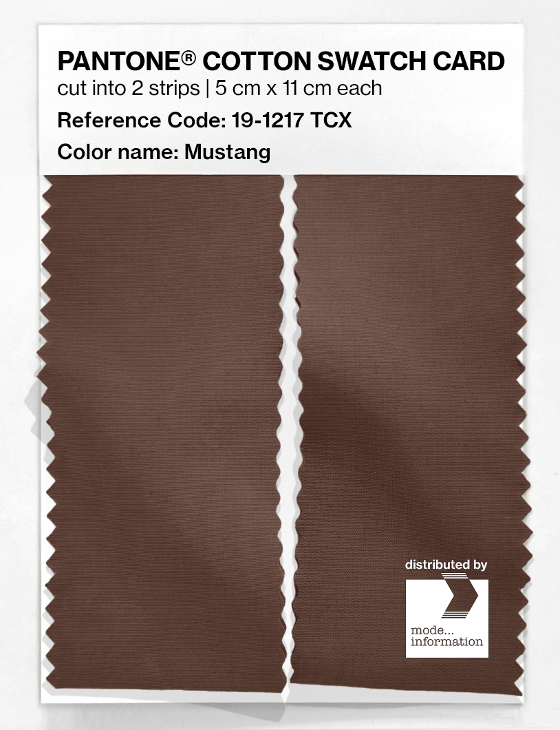 Artikelbild 2 des Artikels “PANTONE® COTTON SWATCH CARD 19-1217 TCX Mustang “