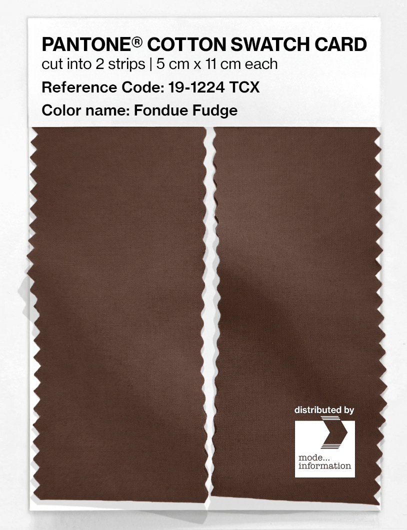 Artikelbild 2 des Artikels “PANTONE® COTTON SWATCH CARD 19-1224 TCX Fondue Fudge “