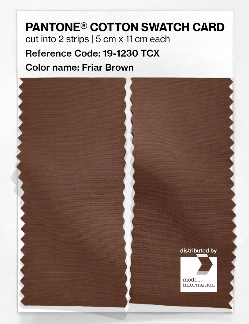 Artikelbild 2 des Artikels “PANTONE® COTTON SWATCH CARD 19-1230 TCX Friar Brown “
