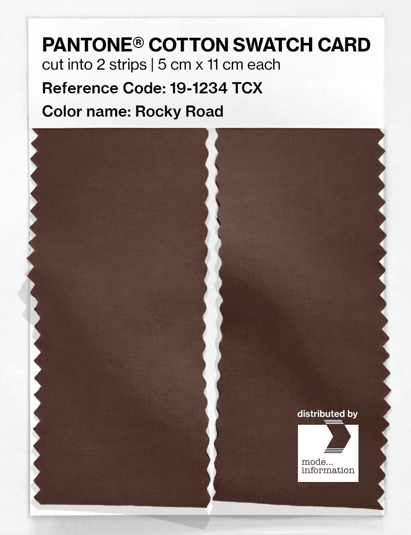 Artikelbild 2 des Artikels “PANTONE® COTTON SWATCH CARD 19-1234 TCX Rocky Road “