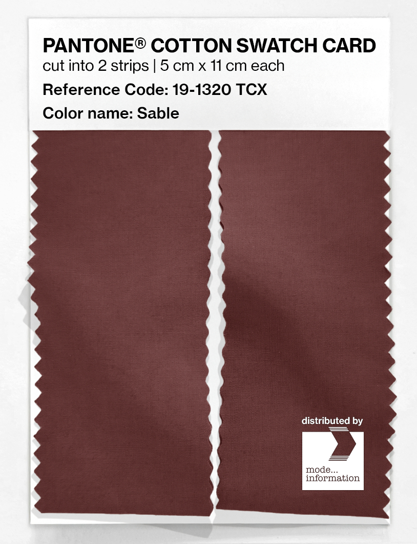 Artikelbild 2 des Artikels “PANTONE® COTTON SWATCH CARD 19-1320 TCX Sable “