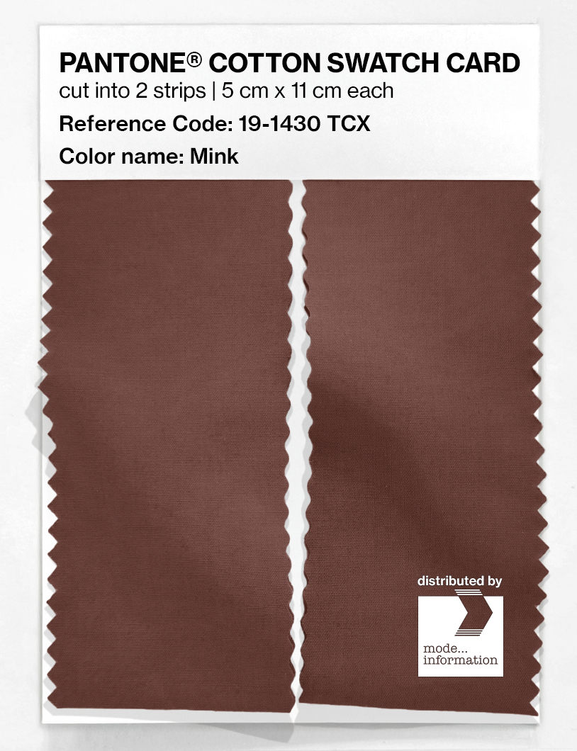 Artikelbild 2 des Artikels “PANTONE® COTTON SWATCH CARD 19-1430 TCX Mink “