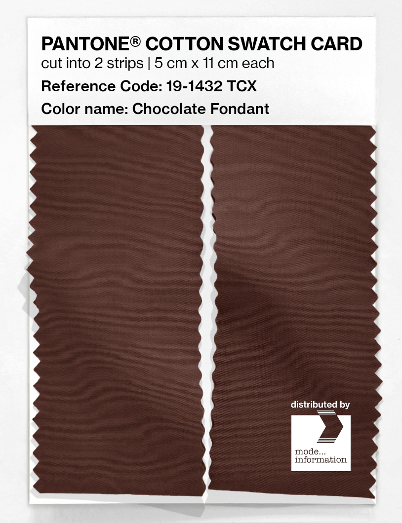 Artikelbild 2 des Artikels “PANTONE® COTTON SWATCH CARD 19-1432 TCX Chocolate Fondant “