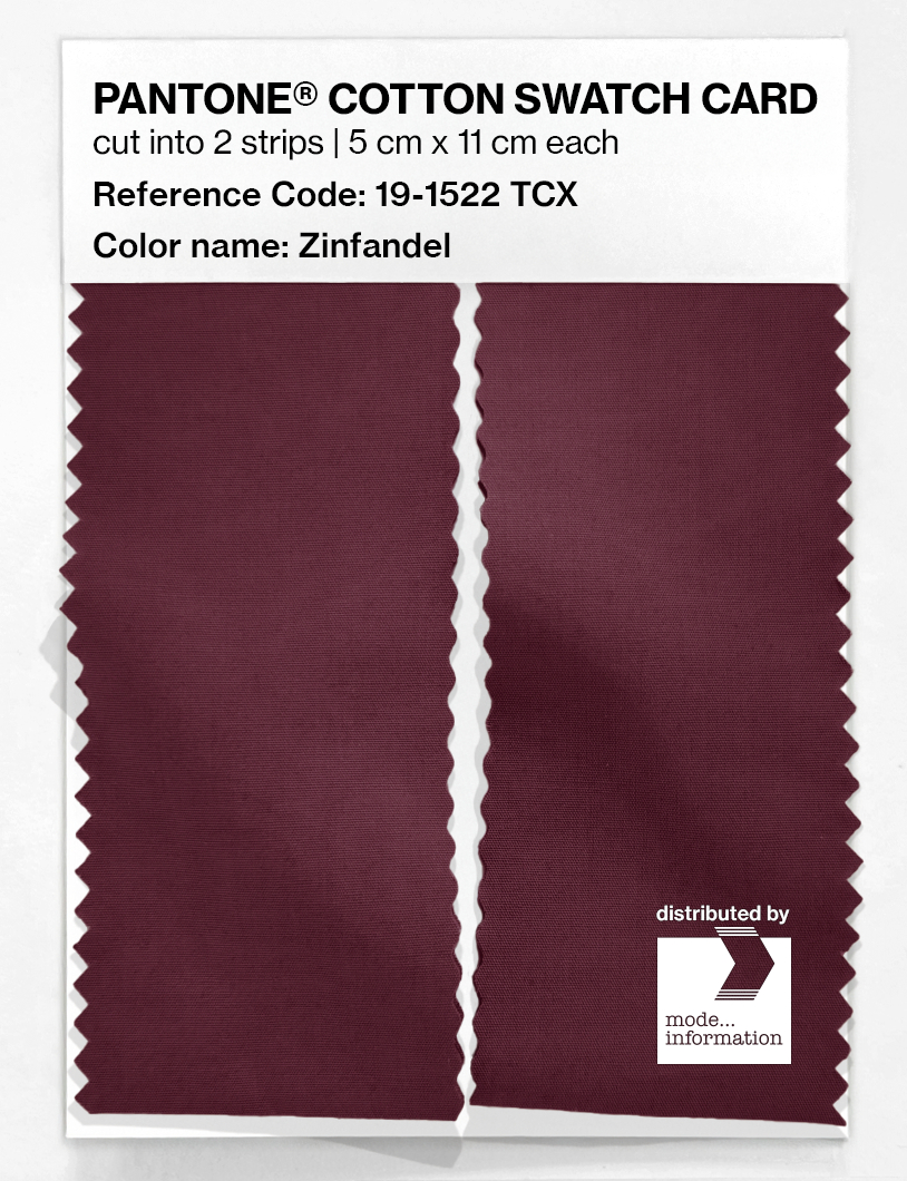 Artikelbild 2 des Artikels “PANTONE® COTTON SWATCH CARD 19-1522 TCX Zinfandel “