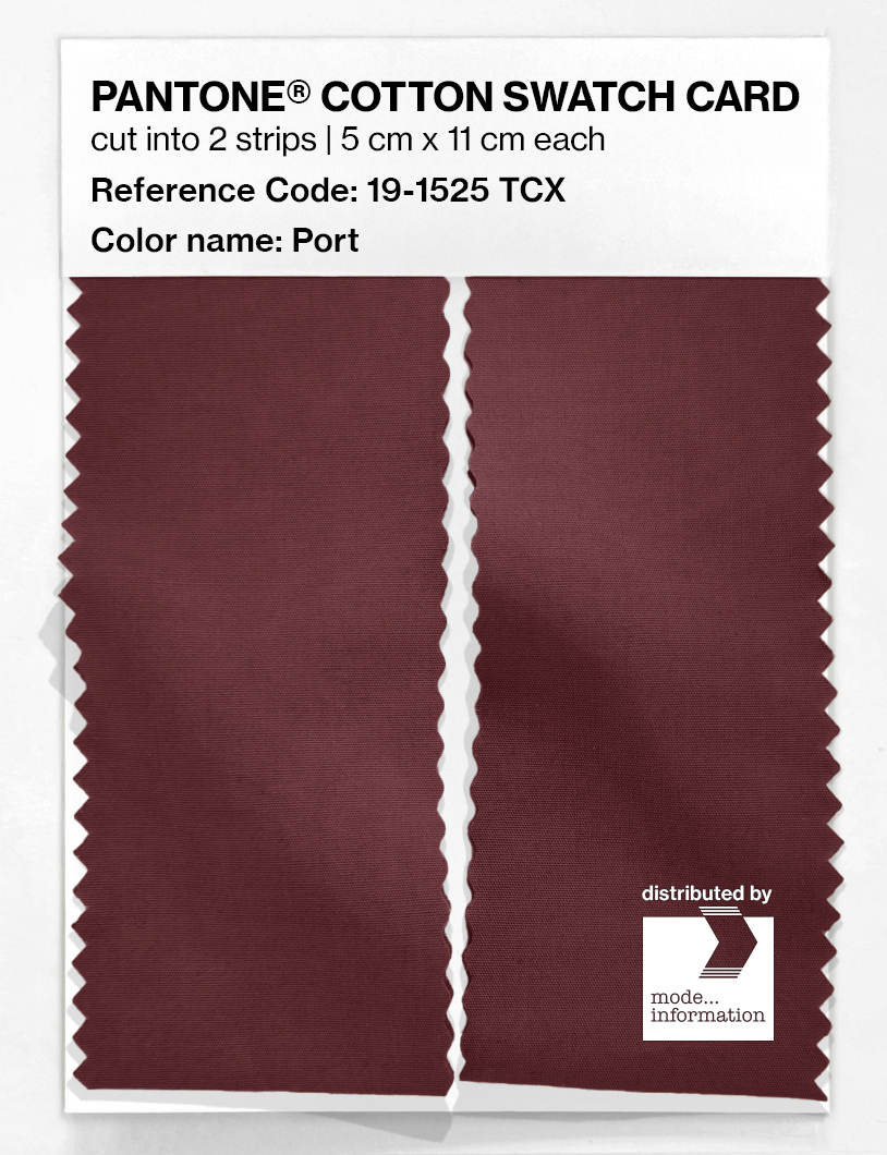 Artikelbild 2 des Artikels “PANTONE® COTTON SWATCH CARD 19-1525 TCX Port “