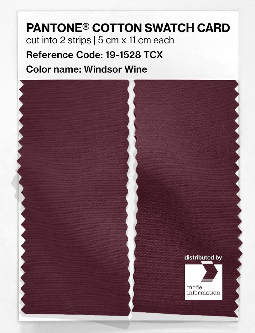 Artikelbild 2 des Artikels “PANTONE® COTTON SWATCH CARD 19-1528 TCX Windsor Wine “