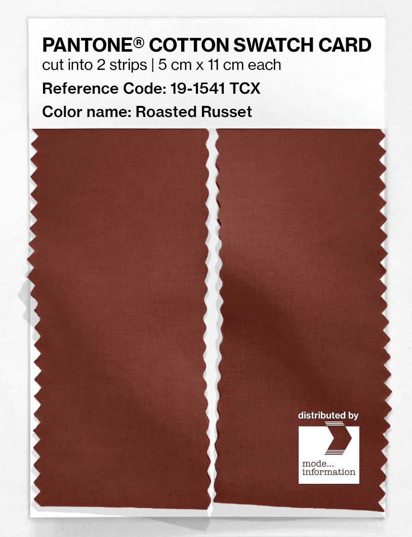Artikelbild 2 des Artikels “PANTONE® COTTON SWATCH CARD 19-1541 TCX Roasted Russet “