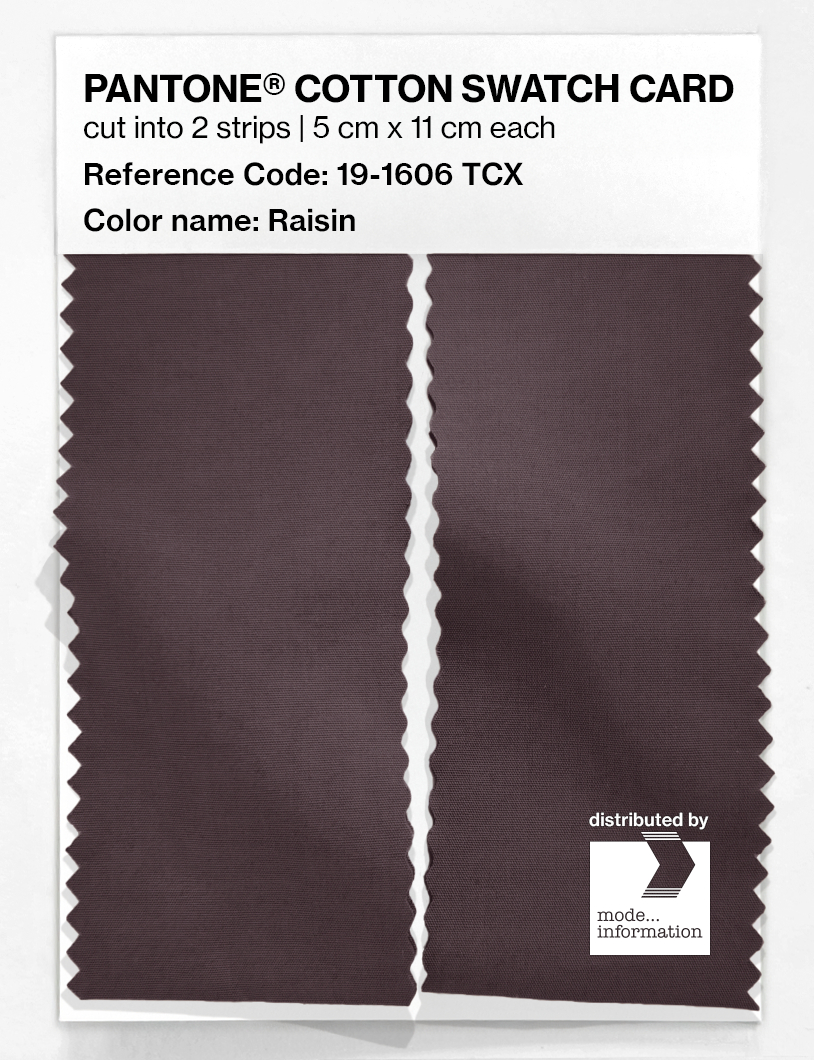 Artikelbild 2 des Artikels “PANTONE® COTTON SWATCH CARD 19-1606 TCX Raisin “