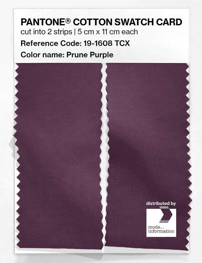 Artikelbild 2 des Artikels “PANTONE® COTTON SWATCH CARD 19-1608 TCX Prune Purple “