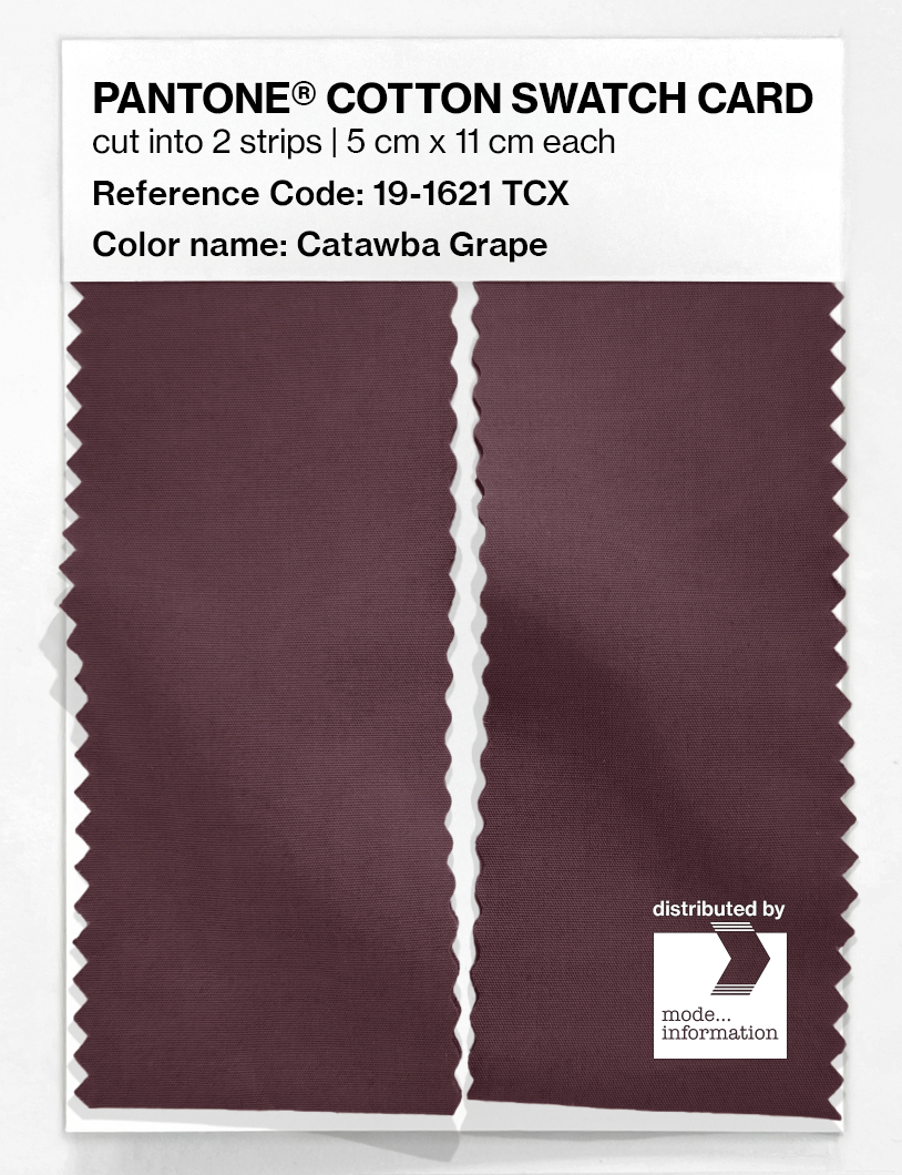 Artikelbild 2 des Artikels “PANTONE® COTTON SWATCH CARD 19-1621 TCX Catawba Grape “