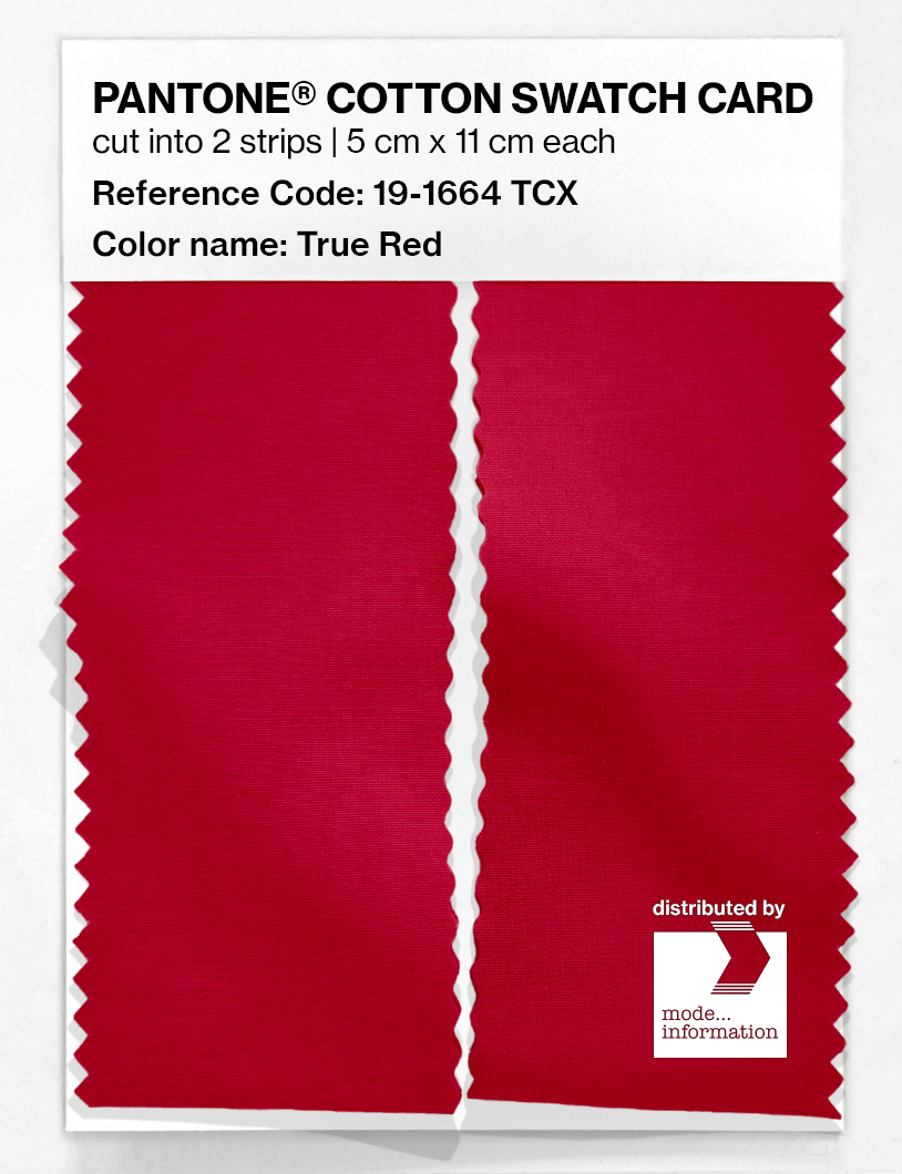 Artikelbild 2 des Artikels “PANTONE® COTTON SWATCH CARD 19-1664 TCX True Red “